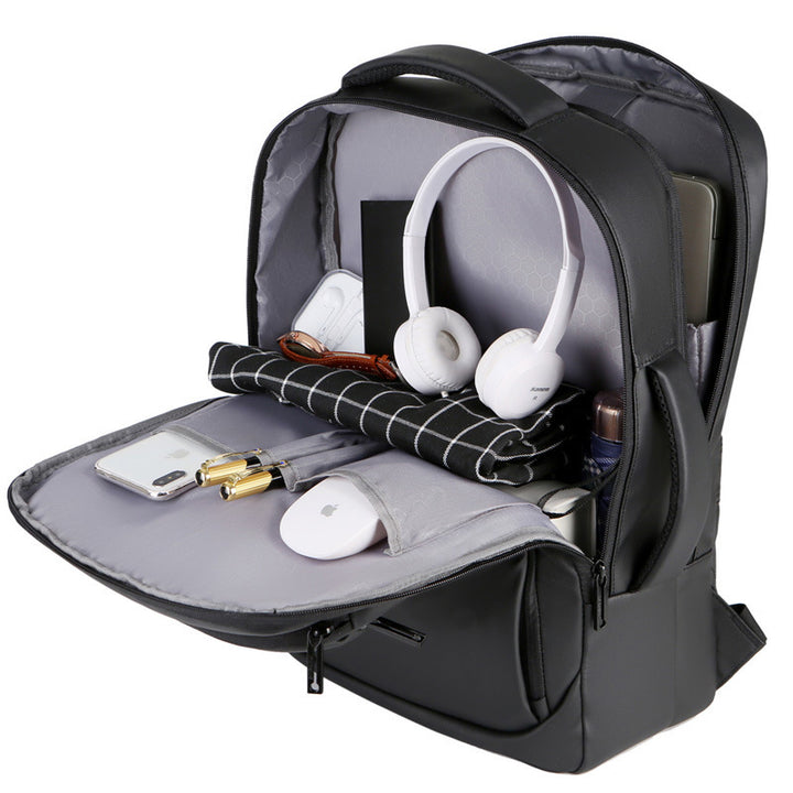 Laptop backpack with slim, waterproof design and multiple interior compartments Kalsten