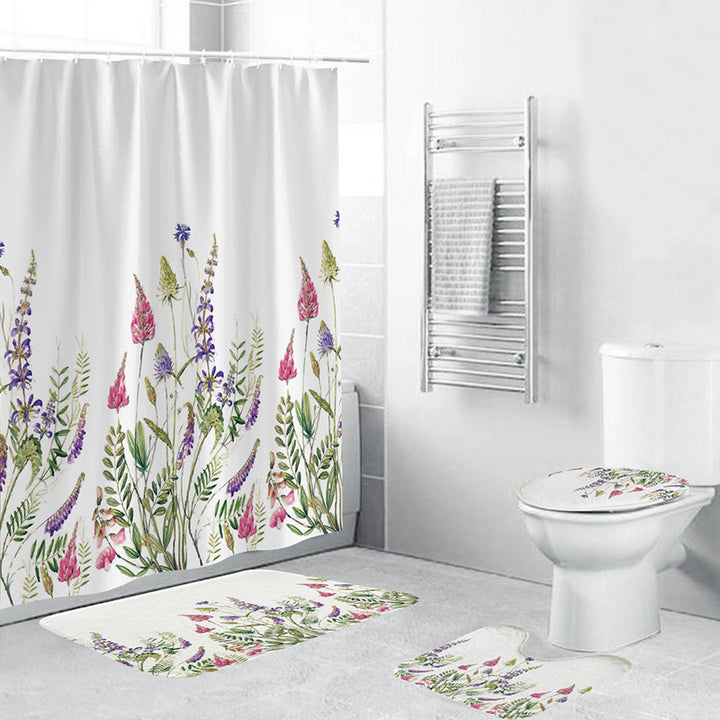 Floral Pattern Bathroom Set Kalsten