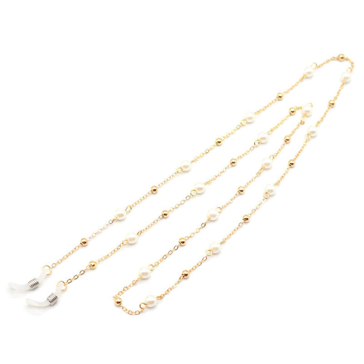 Delicate Pearl-Linked Eyewear Chain Kalsten