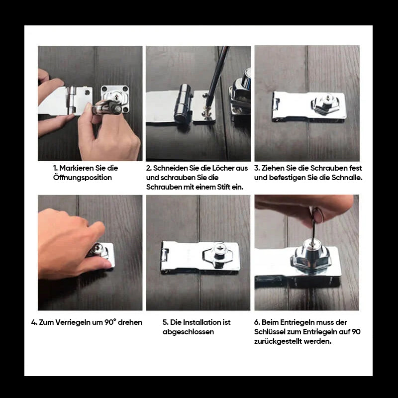 Door lock without drilling | Kalsten