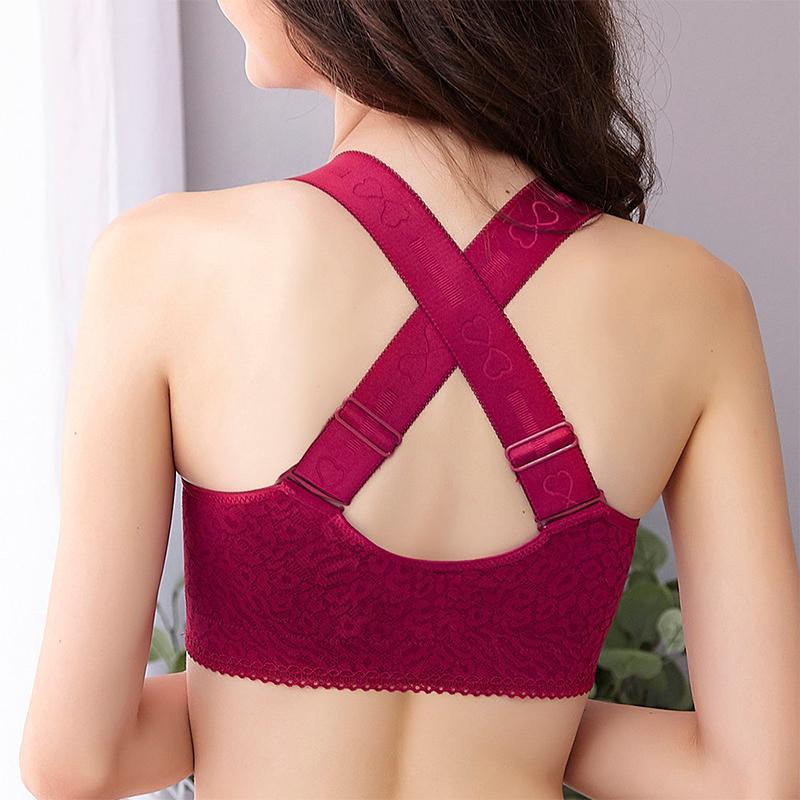 Bra with front closure and crossed straps | Kalsten