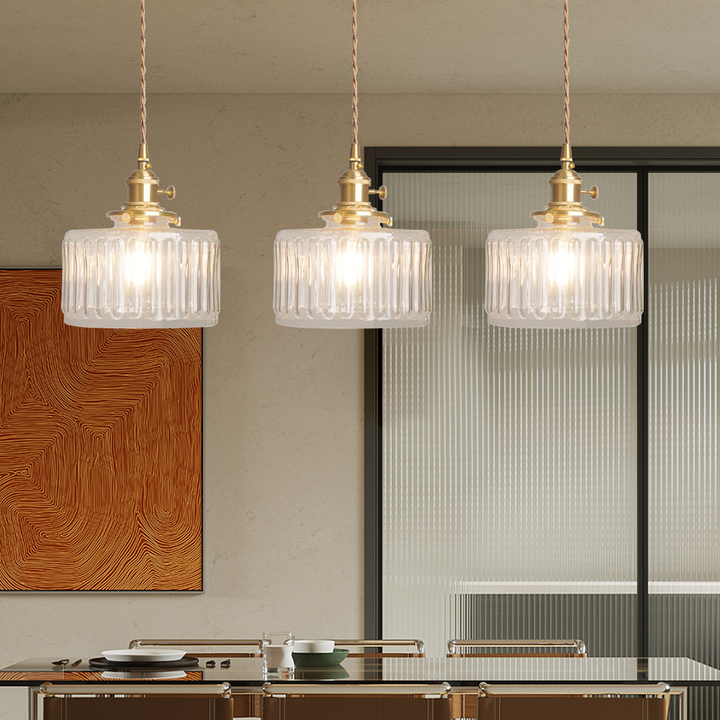 Nordic Retro 1 Light Glass Pendant Light | Kalsten