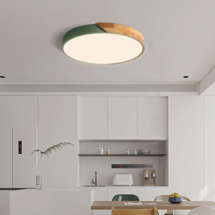 Wood LED Ceiling Lamp – Energy Efficient