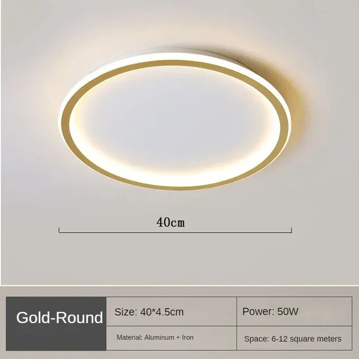 Scandinavian Round Ceiling Lamp - AuroraSphere | Kalsten