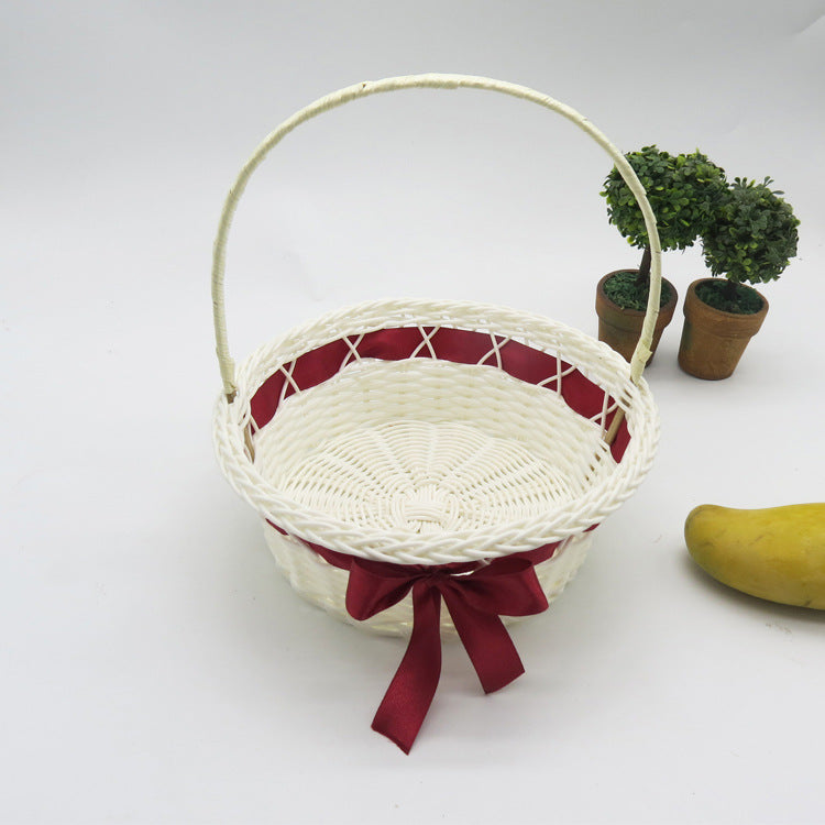 Decorative Woven Storage Basket with Handle Kalsten