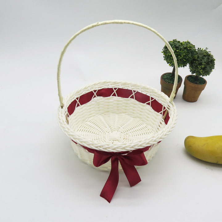 Decorative Woven Storage Basket with Handle Kalsten