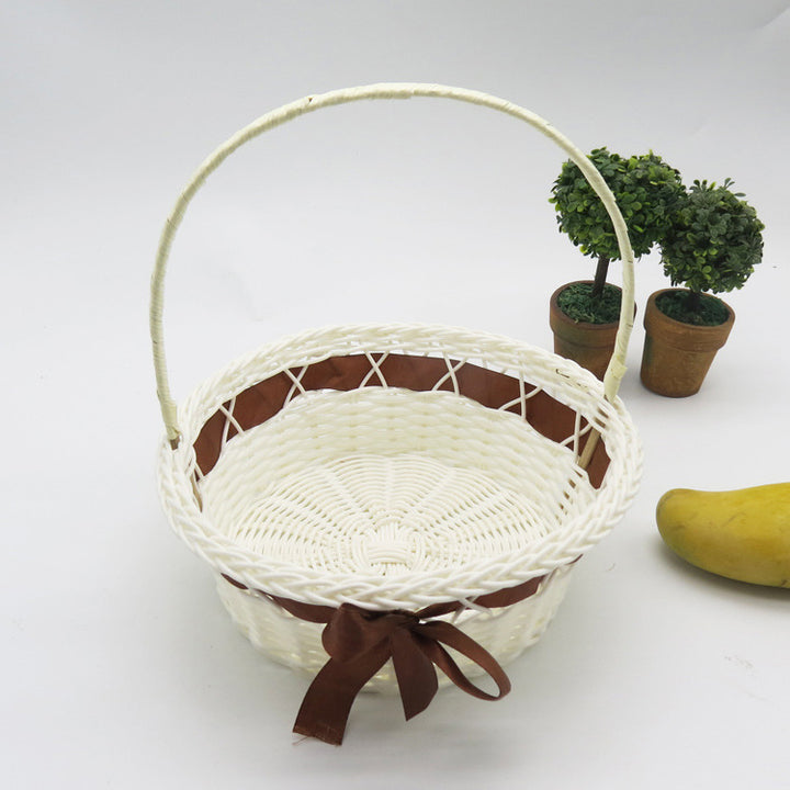 Decorative Woven Storage Basket with Handle Kalsten
