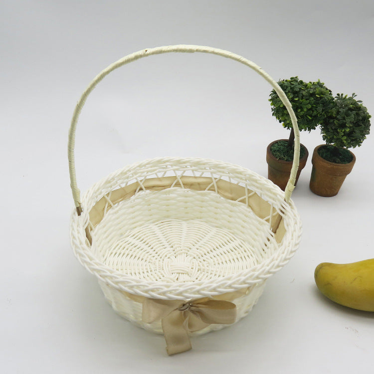 Decorative Woven Storage Basket with Handle Kalsten