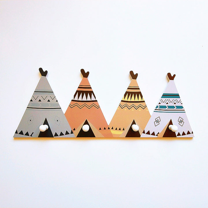 Decorative Teepee Wall Hook Rack