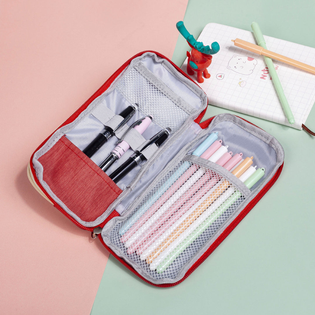 Chic Multi-Section Pencil Storage Case