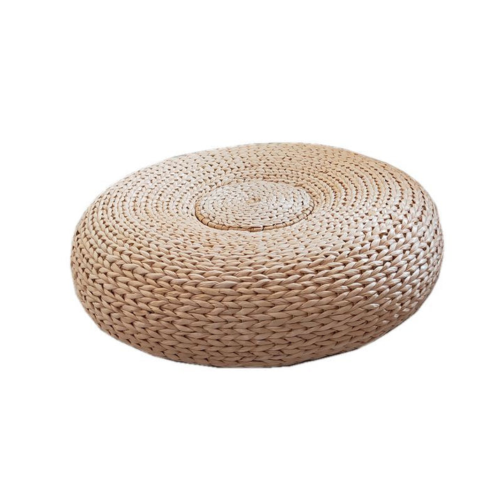 Handcrafted sitting pouf made of natural material Kalsten