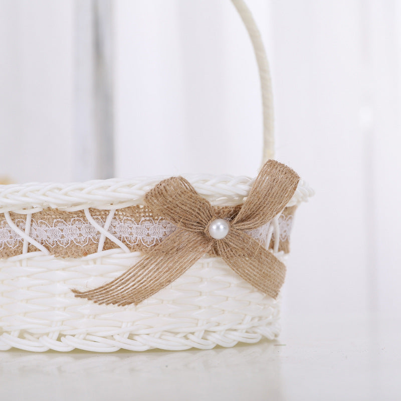 Decorative Floral Woven Basket Set Kalsten
