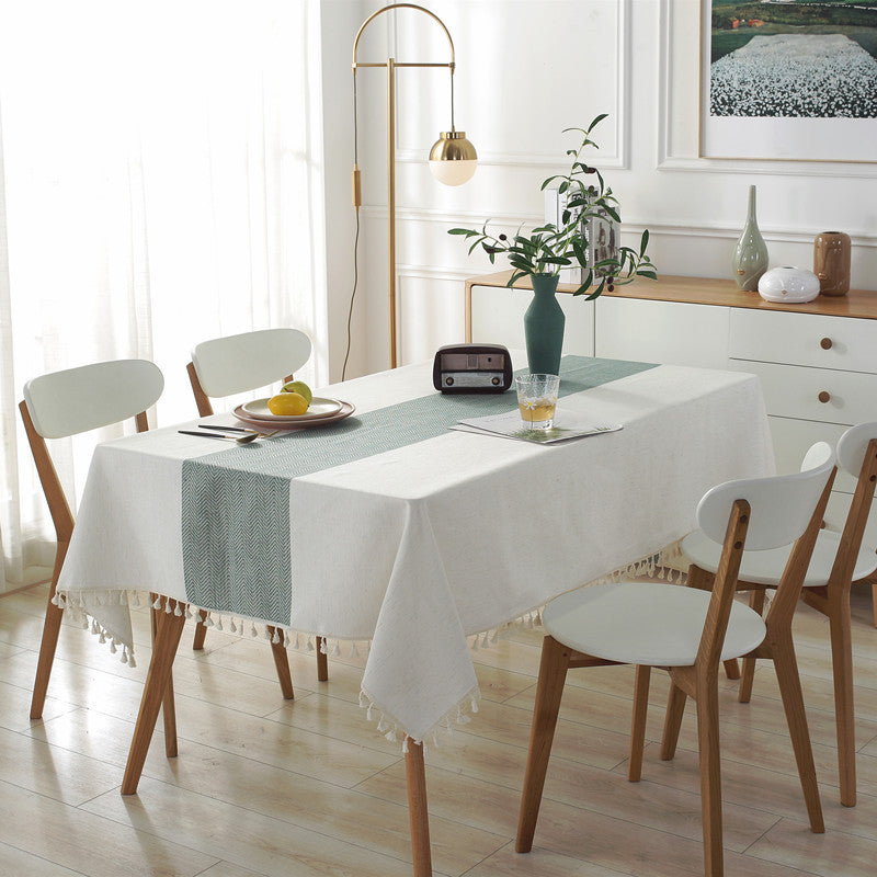 Elegant Textured Dining Tablecloth