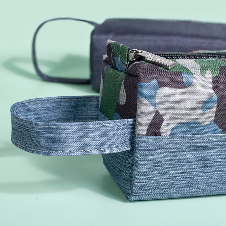 Camo Print Multi-Compartment Utility Pouch