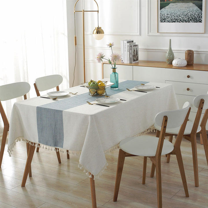 Elegant Textured Dining Tablecloth