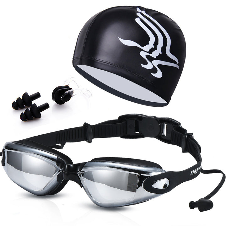 Swimming set with comfortable swimming goggles and trendy swimming cap Kalsten