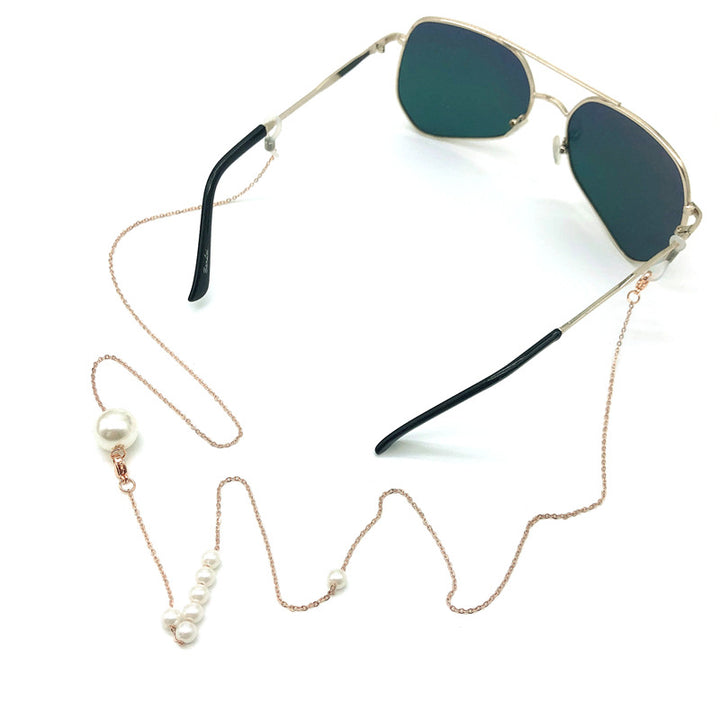 Elegant Pearl Chain Eyewear Holder Kalsten