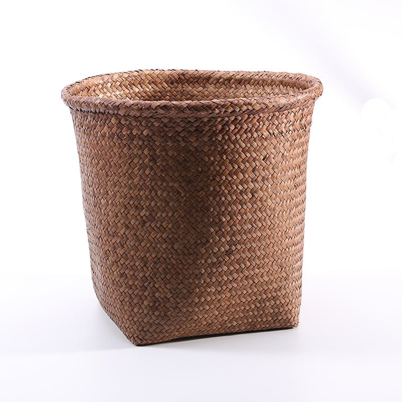 Handcrafted Natural Fiber Storage Bin Kalsten