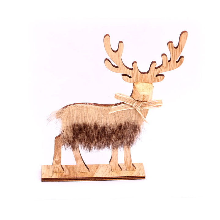Decorative Wooden Reindeer Figurines Kalsten