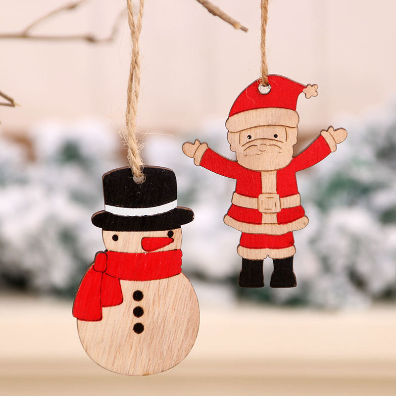 Wooden Snowman Ornament Kalsten