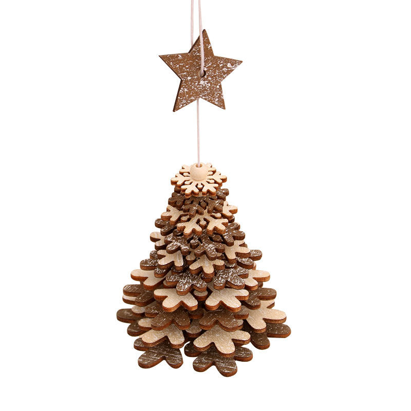 Elegant Wooden Star Ornament Kalsten