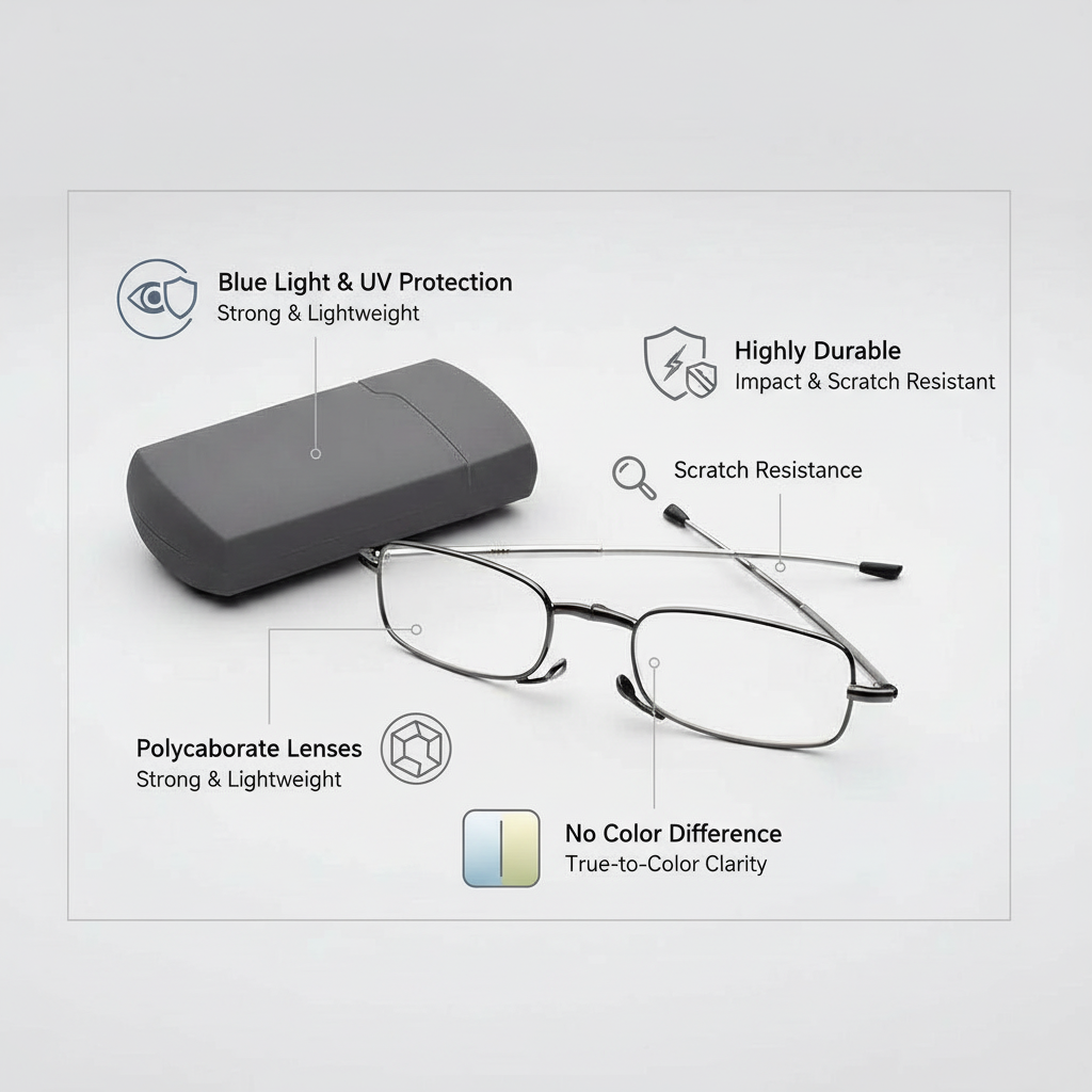 Kalsten | Folding Reading Glasses - Portable With Case