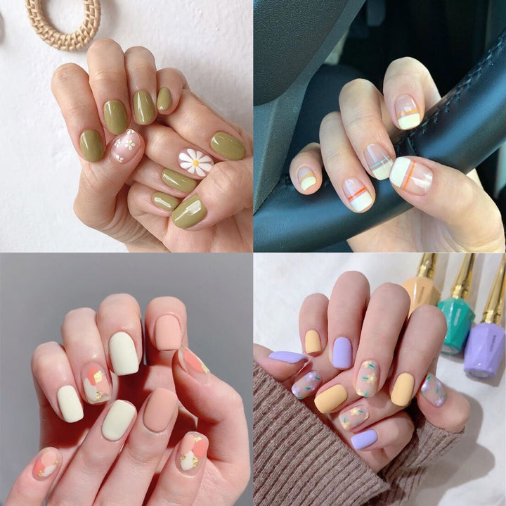 Artificial nail art with star design Kalsten