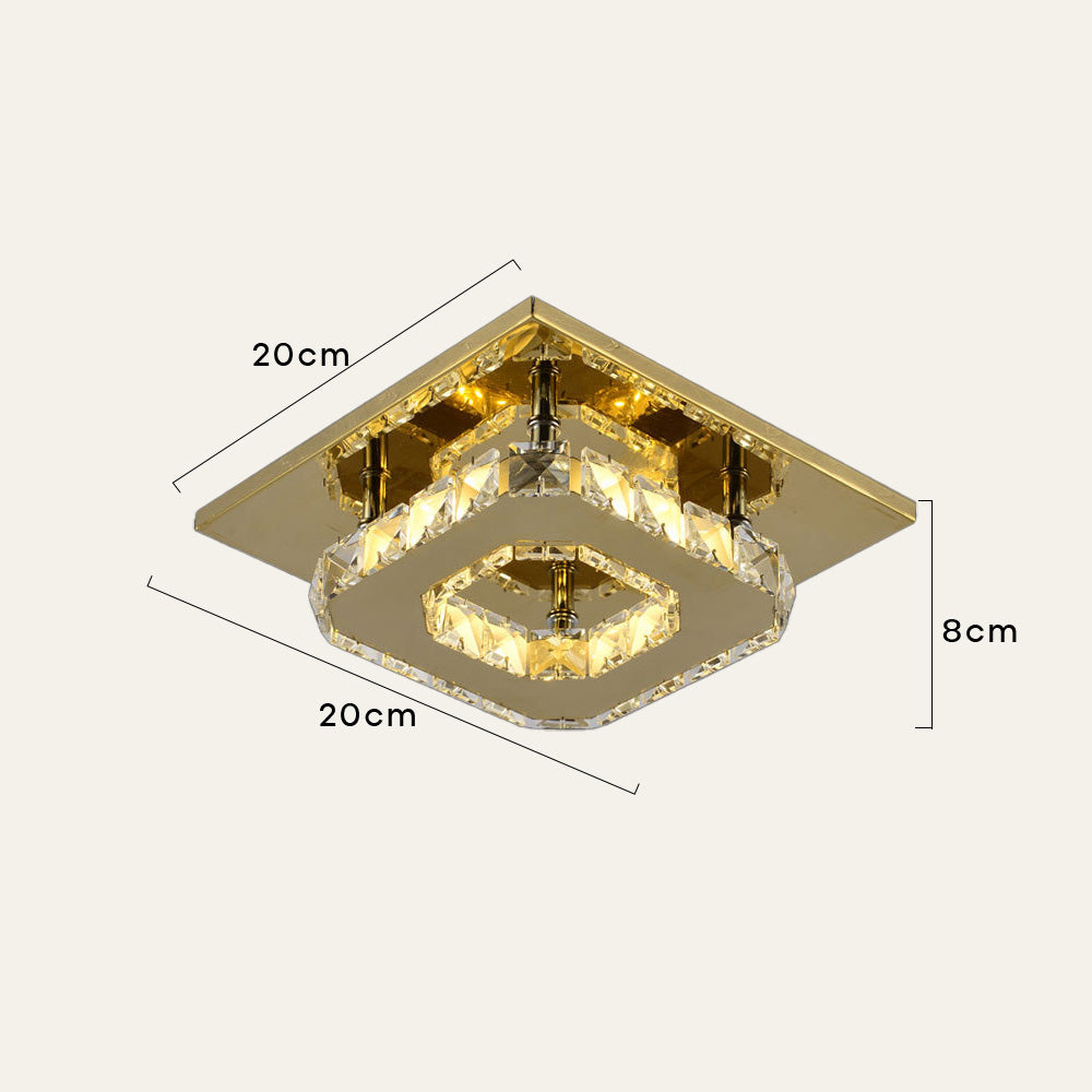 Crystal LED Recessed Ceiling Lamp Noxord
