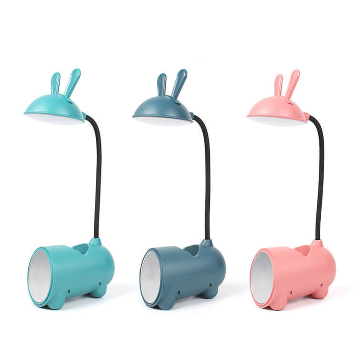 Cartoon Creative Rabbit LED Touch USB Pen Holder Desk Lamp | Kalsten