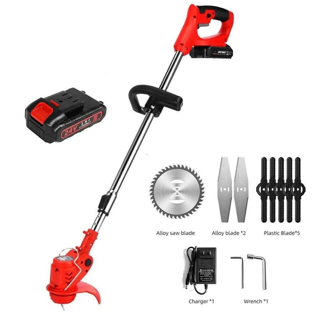 Kalsten | Cordless Grass Trimmer with Adjustable Cutting Width for Lawn Care & Garden Maintenance