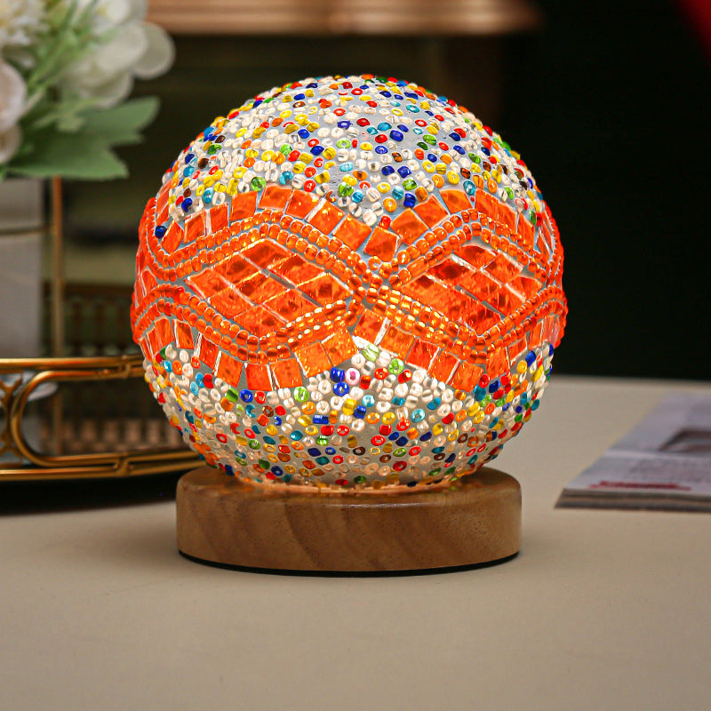 Stained Glass Table Lamp - Mosaic LED Lamp | Kalsten
