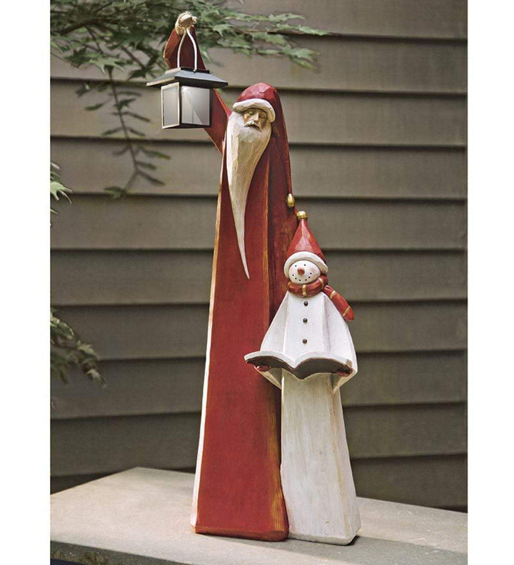 Kalsten | Santa And Snowman Sculpture