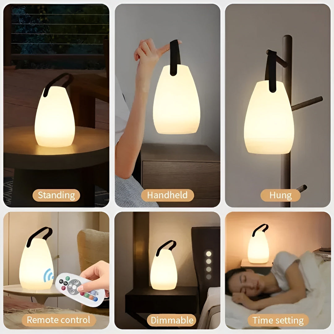 LuminaGlow Luxe LED Lighting – Portable and Waterproof with 16 Colors Noxord