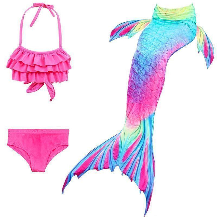 Kalsten | Girls Mermaid Tail Kids Swimsuit Bikini Set