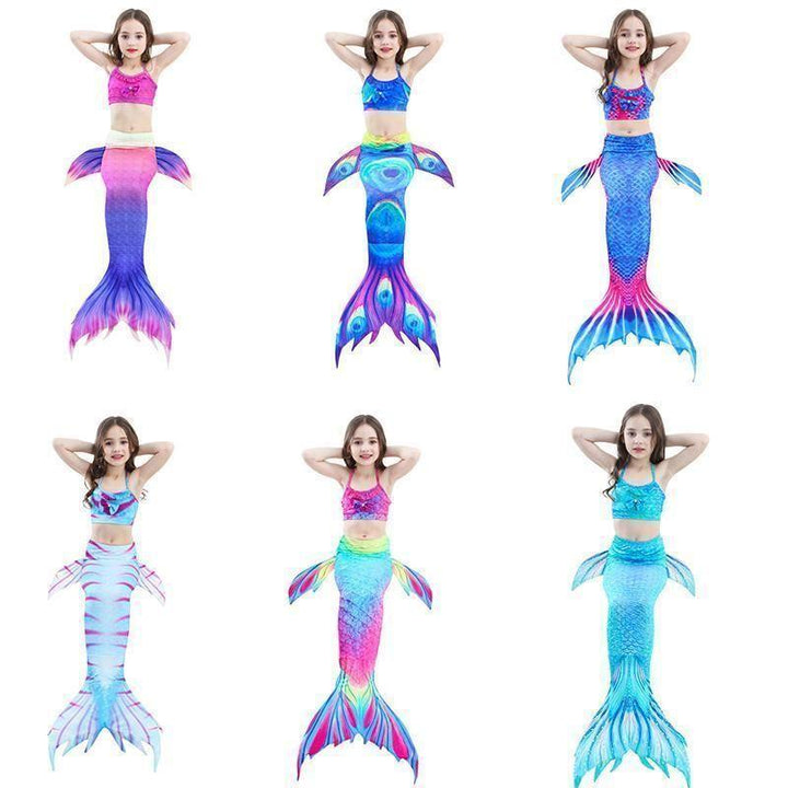 Kalsten | Girls Mermaid Tail Kids Swimsuit Bikini Set