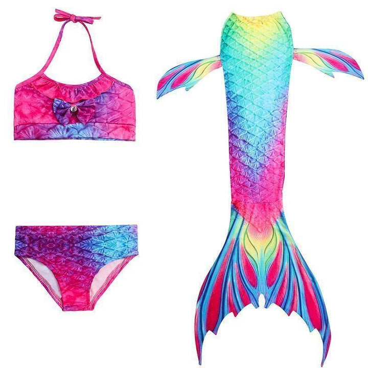Kalsten | Girls Mermaid Tail Kids Swimsuit Bikini Set