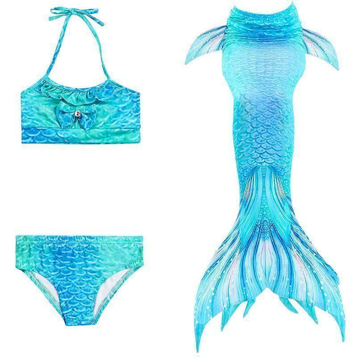 Kalsten | Girls Mermaid Tail Kids Swimsuit Bikini Set