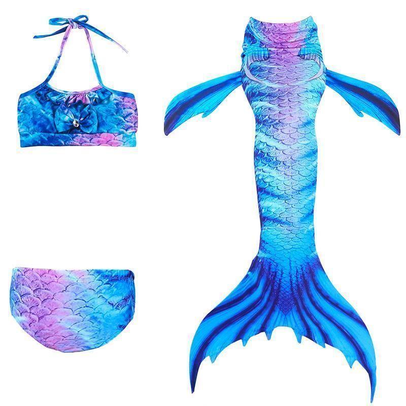 Kalsten | Girls Mermaid Tail Kids Swimsuit Bikini Set