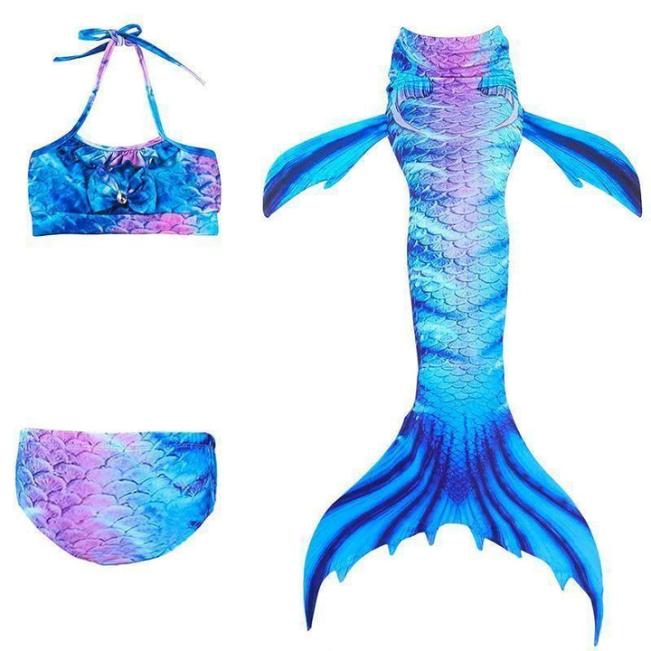 Kalsten | Girls Mermaid Tail Kids Swimsuit Bikini Set