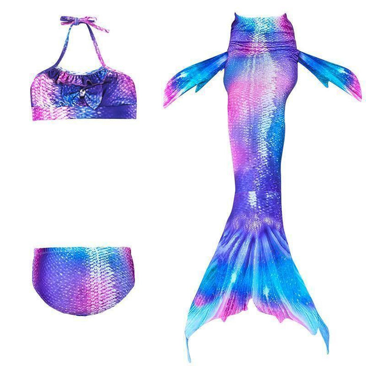 Kalsten | Girls Mermaid Tail Kids Swimsuit Bikini Set