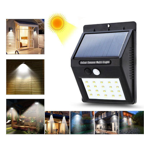 Solar Motion Sensor LED Wall Light