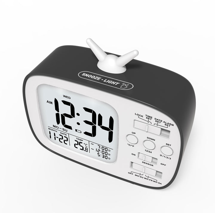 Digital radio alarm clock with large LED display Kalsten