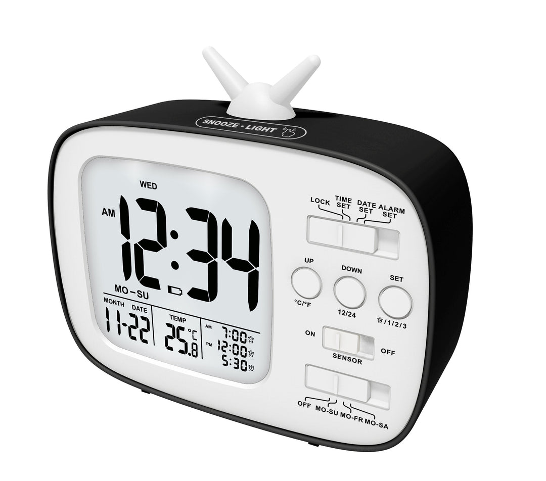 Digital radio alarm clock with large LED display Kalsten