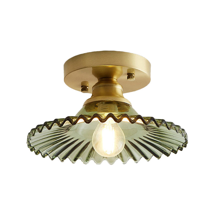 Vintage Glass Flush Mount Ceiling Lamp Kalsten