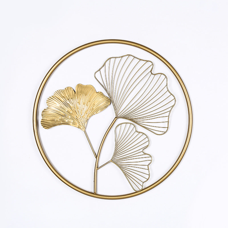 Decorative Metal Ginkgo Leaf Wall Art Kalsten