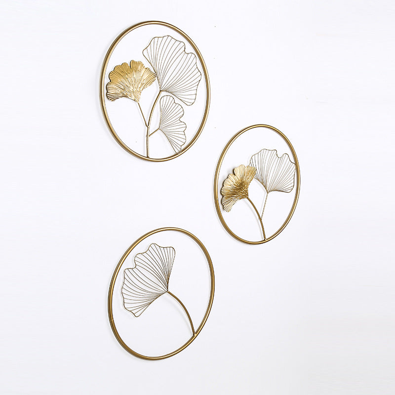 Decorative Metal Ginkgo Leaf Wall Art Kalsten