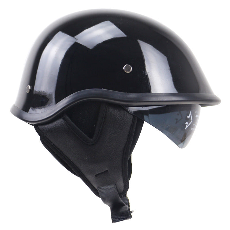 Classic Half-Shell Motorcycle Helmet with Visor Kalsten