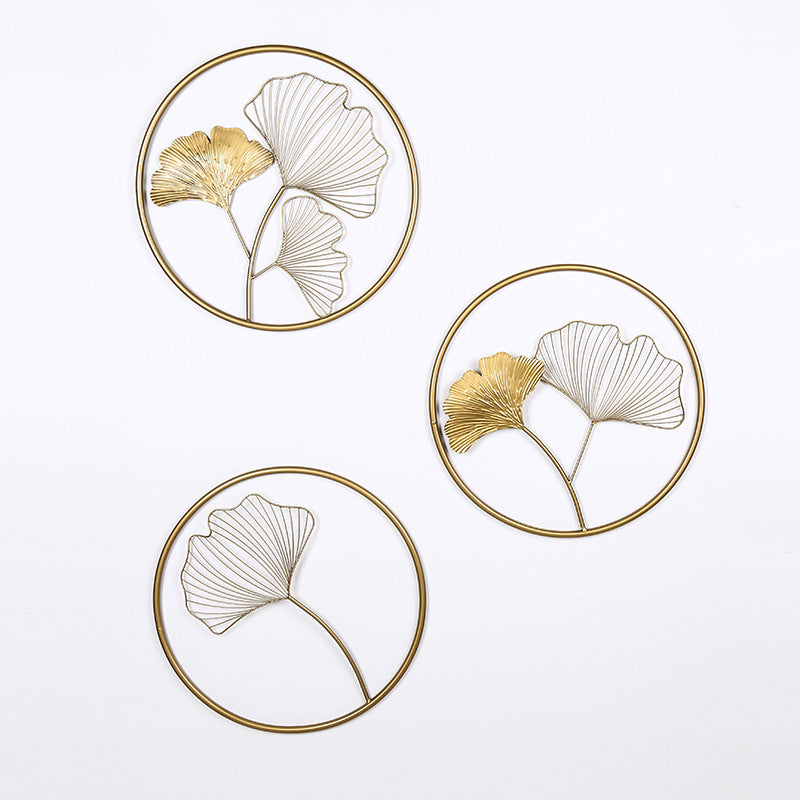 Decorative Metal Ginkgo Leaf Wall Art Kalsten