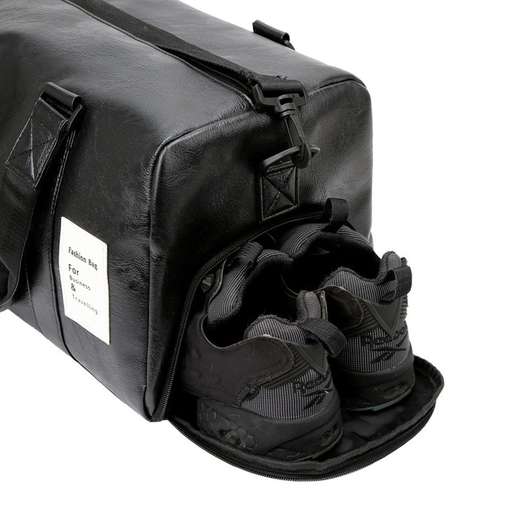 Stylish Leather Travel Duffel Bag kalsten