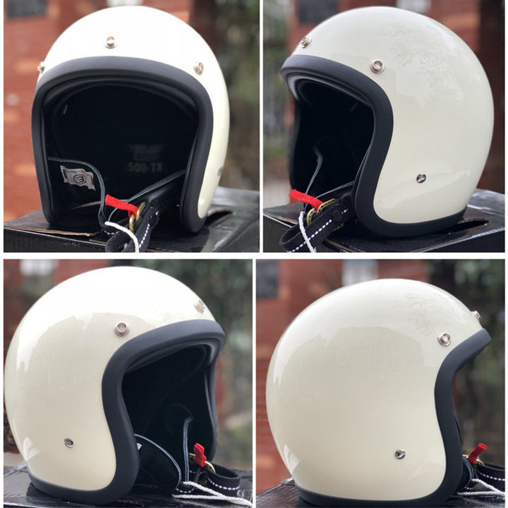 Retro Open-Face Motorcycle Helmet Kalsten